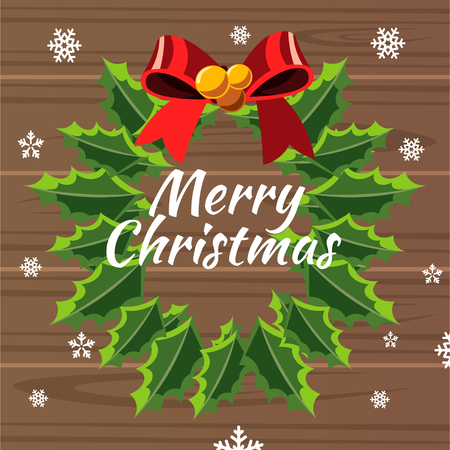 Design template with Wreath.のイラスト素材