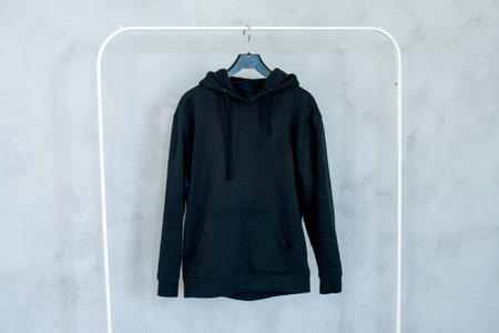 The black bike is hanging on a hangerの写真素材