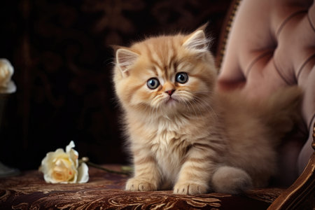 Little fluffy British kittenの素材