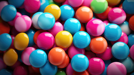 Multicolored candy drops, background imageの素材