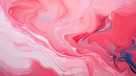 A banner with an abstract background of pink and black colors spread in waves over the surfaceの素材