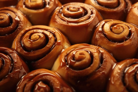 Cinnamon rolls, cinnabon in the ovenの素材