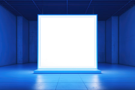 Billboard with neon lightingの素材