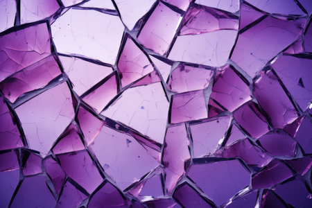 Banner with purple broken glass, texture, background imageの素材