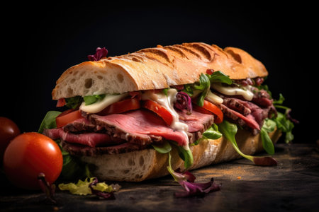 The chopped sandwich or Italian chopped sandwichの素材