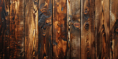 Banner with a wooden surface, top viewの素材