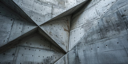 Banner with concrete surface, top viewの素材