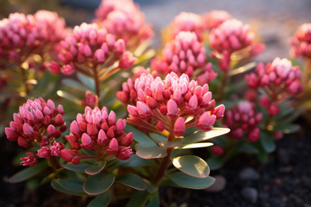 A bouquet of pink flowers in a field. Pink clover flowers in the field, medicinal plantsの素材