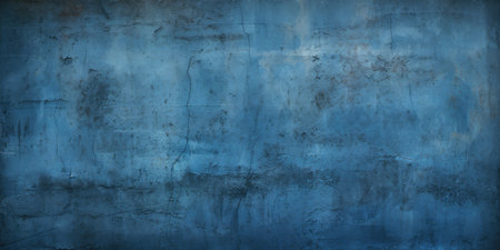 Dark blue concrete wall for background, old surfaceの素材