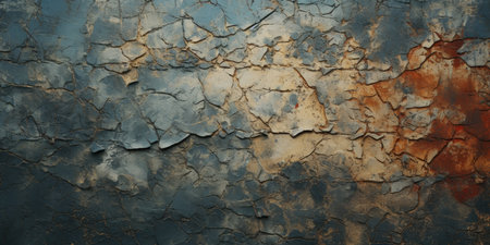 Old surface with cracked paint, bannerの素材