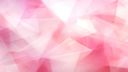 Modern abstract design of a pink background with layers of texture made of white transparent material in the form of triangles and rhombuses in an arbitrary geometric shapeの素材