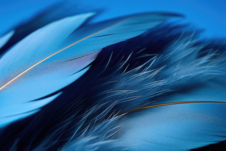 Blue feathers, background imageの素材