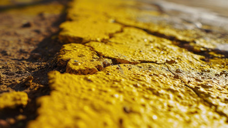 Close-up of concrete surface yellow colorsの素材