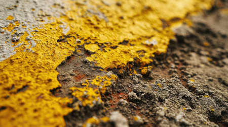 Close-up of concrete surface yellow colorsの素材