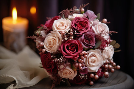 Wedding bouquet of the brideの素材