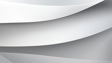 Gray-white abstract background, paper and vector layer element for presentation design.の素材