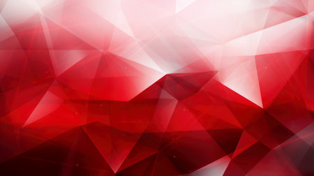 Modern abstract banner with red and white background design with texture layers of triangles and rhombusesの素材