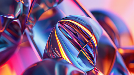 Holo abstract 3D shapesの素材