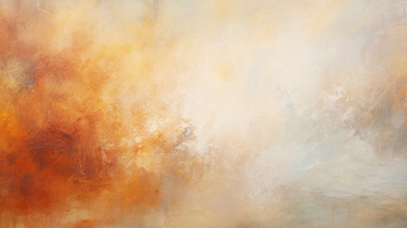 Warm hues blend in an abstract, textured art pieceの素材