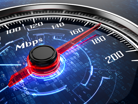 High speed internet connection concept