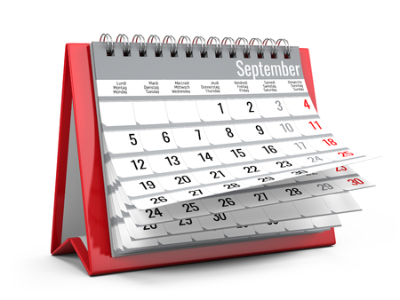 Concept of calendar, reminder, organizing - 3d renderingの写真素材