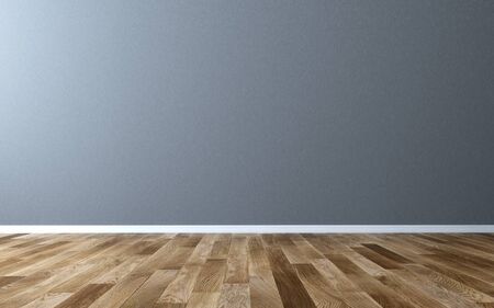 Empty wall in living room - 3d renderingの写真素材