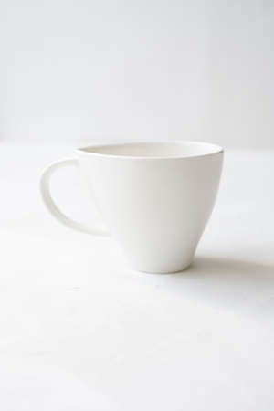 Empty Coffee cup on a white backgroundの写真素材