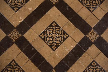 Vintage floor tilesの写真素材