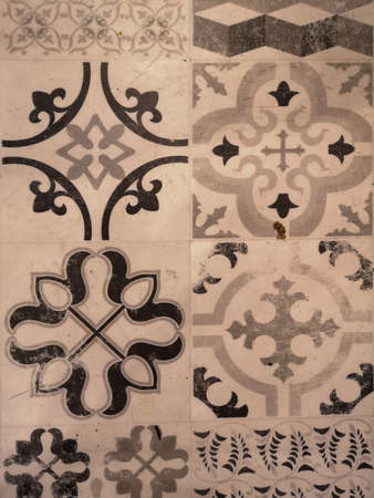 Background and Pattern : Seamless patchwork tile. Vintage portuguese and spanish ceramic tilework...