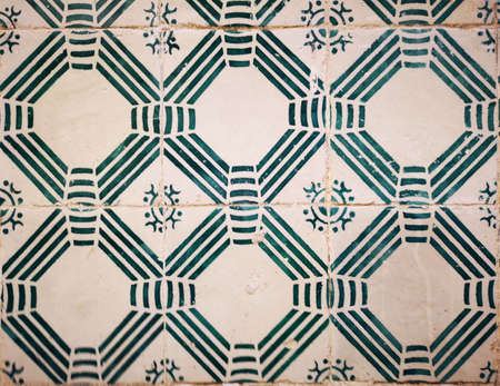 Background and Pattern : Seamless patchwork tile. Vintage portuguese and spanish ceramic tilework...