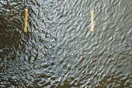 BANGKOK - NOVEMBER 7 2011: Flooded area after impact with heaviest flood and rain in 20 years in the capital on November 07, 2011 in Bangkok, Thailand. 
のeditorial素材