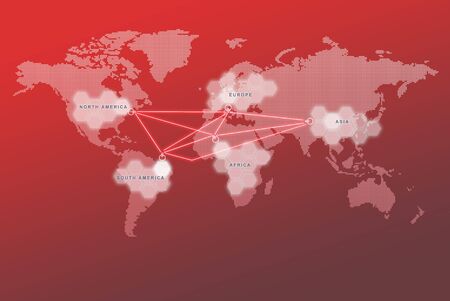 The global economy business concept, can be use for related global business, finance futuristic...