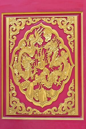 Chinese golden dragon background, can be use for related dragon concept design and backgroundの写真素材