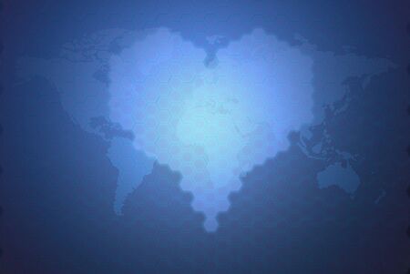 Digital love valentine background futuristic minimalist concepts, can be use for various love and...