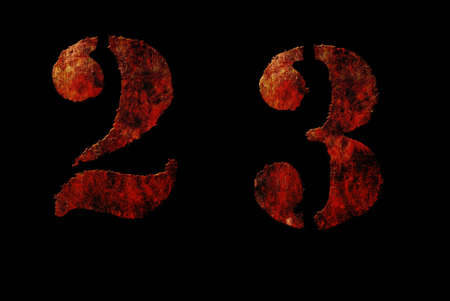Rusty vintage alphabet 23 letters, grunge vintage alphabet on black isolated background. Can be use...