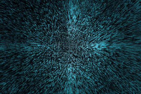 Abstract background pattern with random triangular shapes and circular radius in the center