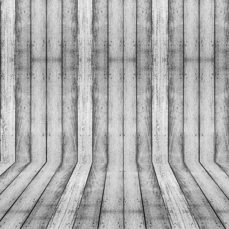Backdrop white wood wall and floorの写真素材