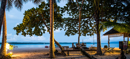 the beach in evening at Rayang island Thailand