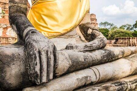 keep calm hand of Buddha statueの写真素材