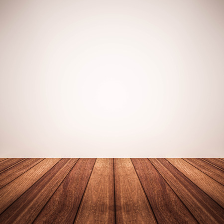 wood floor white white wallの写真素材