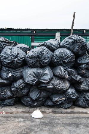 garbage bagsの写真素材