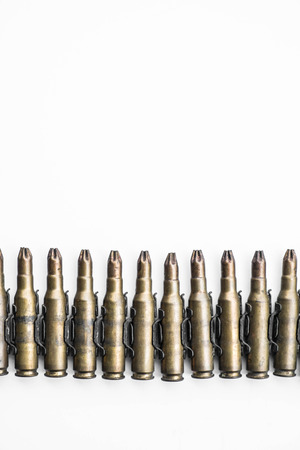Bullets on white backgroundの写真素材