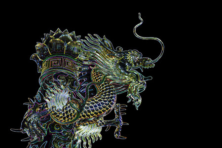 Abstract Chinese dragon graphicの写真素材