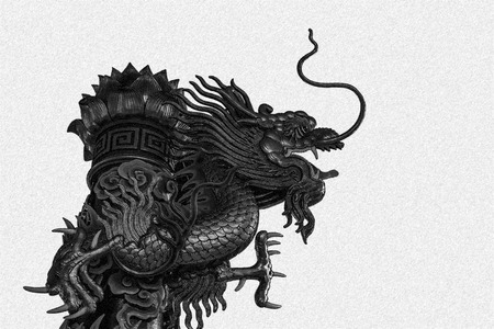 Abstract Chinese dragon graphicの写真素材