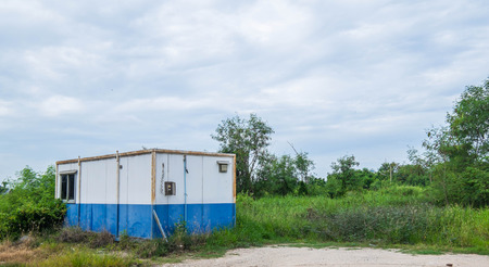 Vintage container cabin homeの写真素材