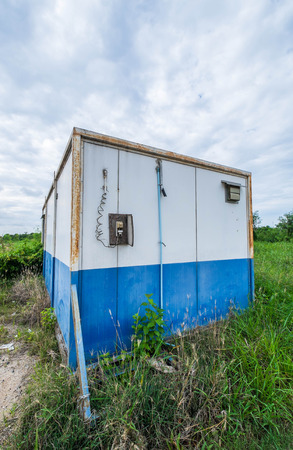 Vintage container cabin homeの写真素材