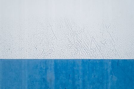 Old half white and blue metal texture