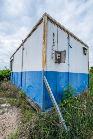 Vintage container cabin homeの写真素材