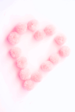 blurred soft abstract heartの写真素材