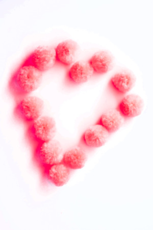 blurred soft abstract heartの写真素材